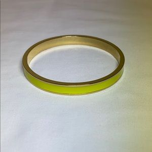 Neon Yellow & Gold Bangle